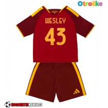 Otroške Nogometnih dresov AS Roma Wesley Franca #43 Domači 2026-27 Kratki rokavi (+ hlače)